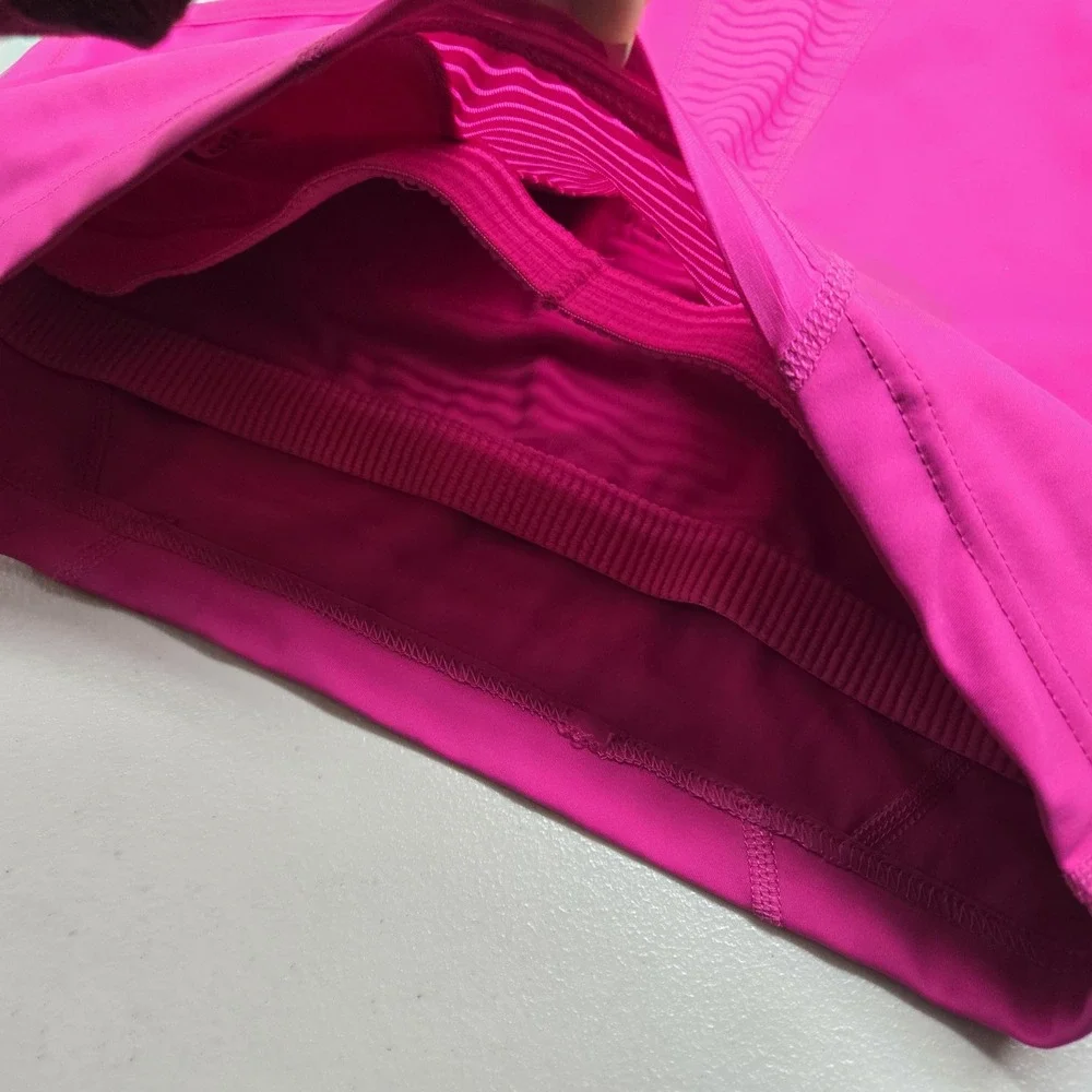Nike Women Sports Bra Large Pink Pro Dri FIT Pullover  Zipper Pullover READ